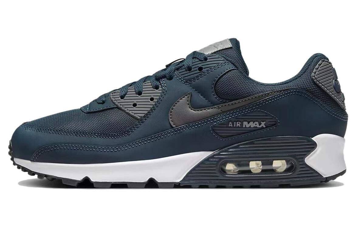 

Кроссовки Nike Air Max 90 Lifestyle Shoes Men Low-top Blue, синий