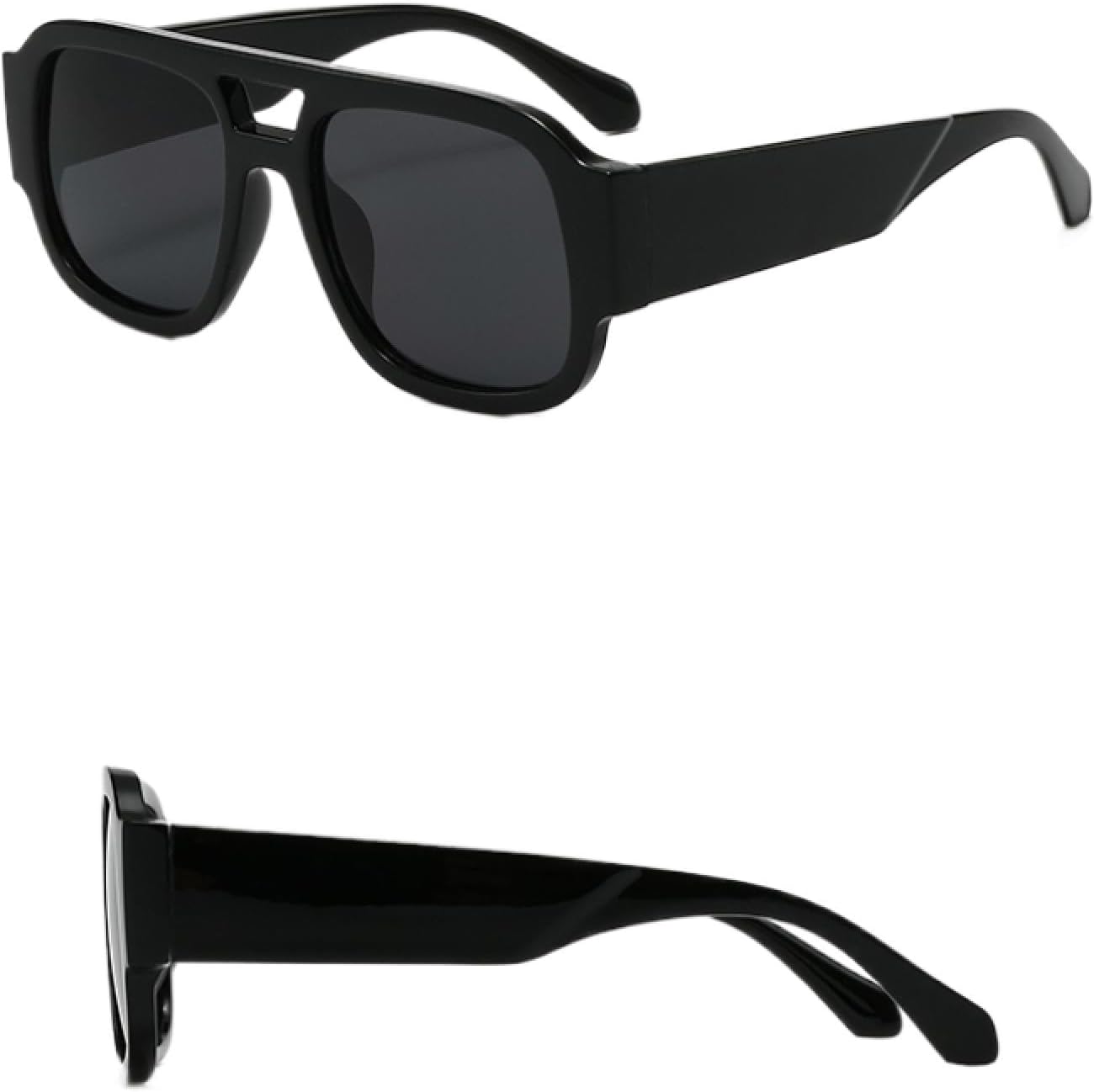 

Солнцезащитные очки с защитой от УФ-излучения UV400 | Большая оправа, двойные перемычки, широкие дужки | Для женщин и мужчин, для занятий спортом на открытом воздухе и вождения DSVIGF, 10