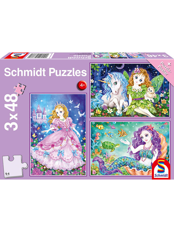 

Пазл из 144 деталей «Принцесса, фея и русалка» - для детей от 4 лет и старше