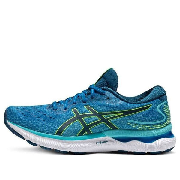 

Кроссовки гель нимбус 24 2е широкие Asics, синий