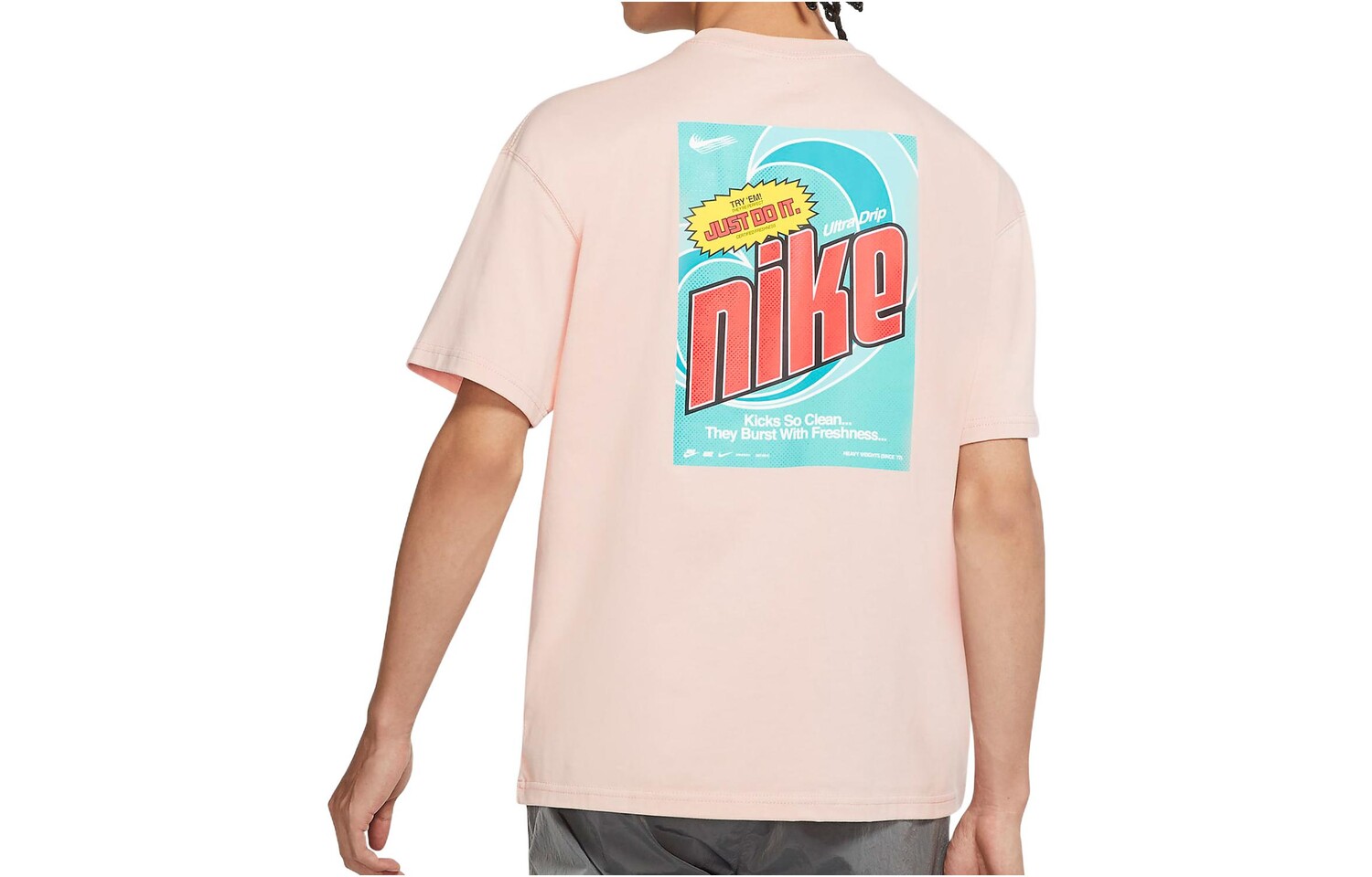 

Футболка мужская розовая Nike, розовый
