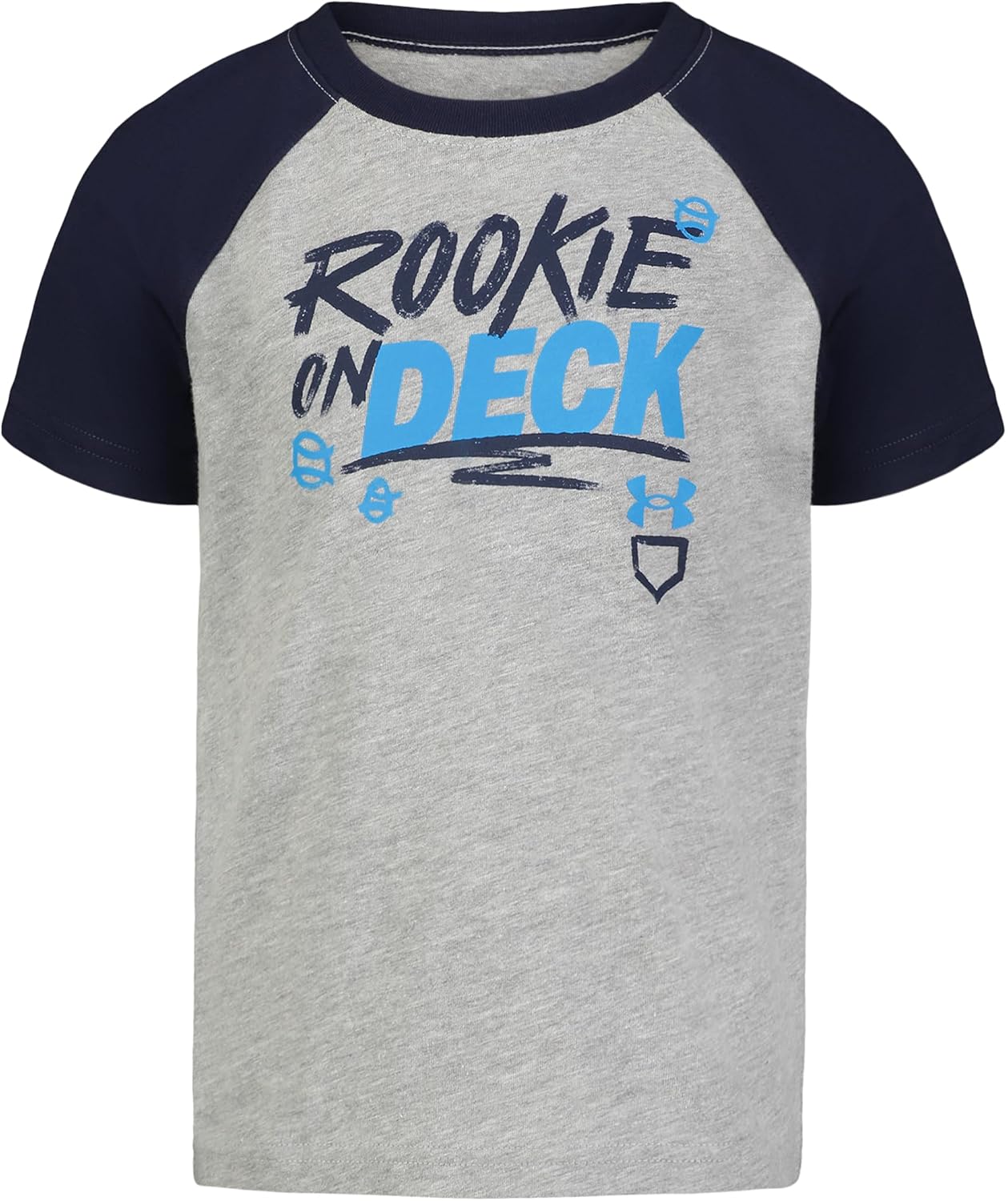 

Детская футболка Under Armour с коротким рукавом и круглым вырезом, легкая и дышащая., Mod Gray Rookie