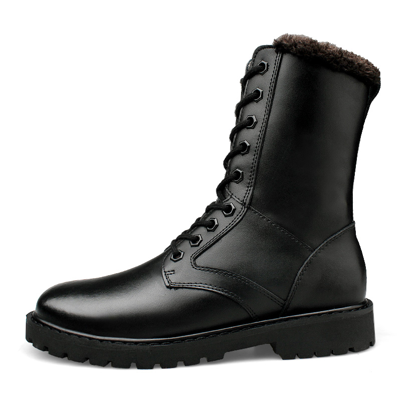 

BAGE Мартин Бутс унисекс черные с черным флисом, цвет Black Fleece