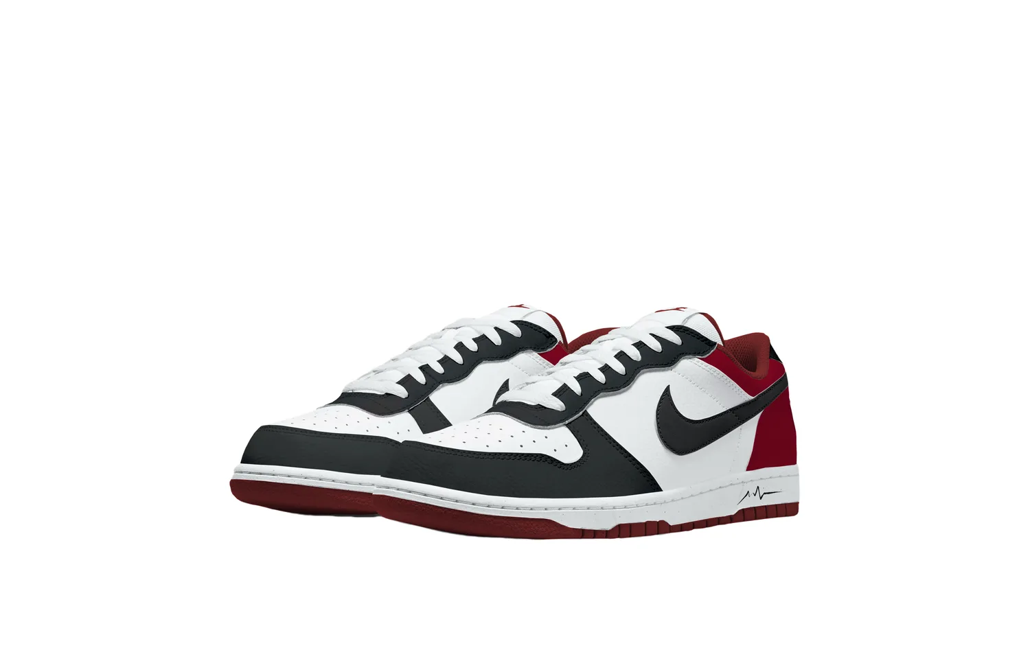 Nike Кроссовки для скейтбординга Big Leaping Ahead Low Top мужские красные белые — фото 4