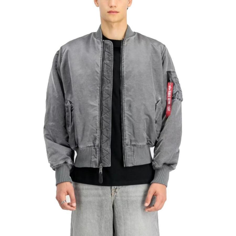 

Куртка Alpha Industries модель Ma-1 Vintage цвет серый