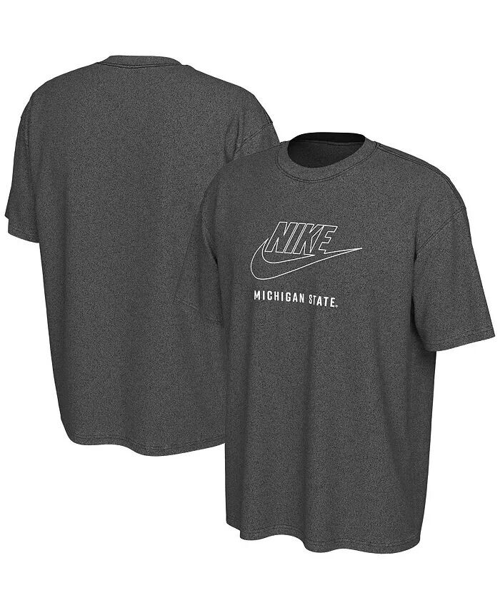 

Мужская угольная футболка Michigan State Spartans Washed Max90 Nike