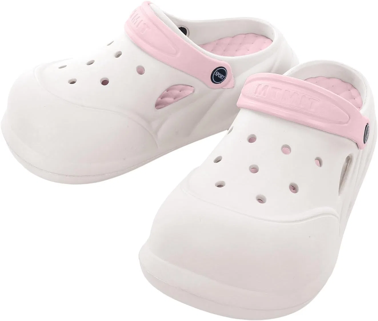 Сабо и пантолеттен Für Herren Damen Garten Hausschuhe Gartenschuhe mit Rutschfester Sohle Gartenclogs Leicht Badelatschen Unisex Weiche Küchenschuhe Sommer Sandalen Strand Schuhe Hsternexy, B23 Rosa