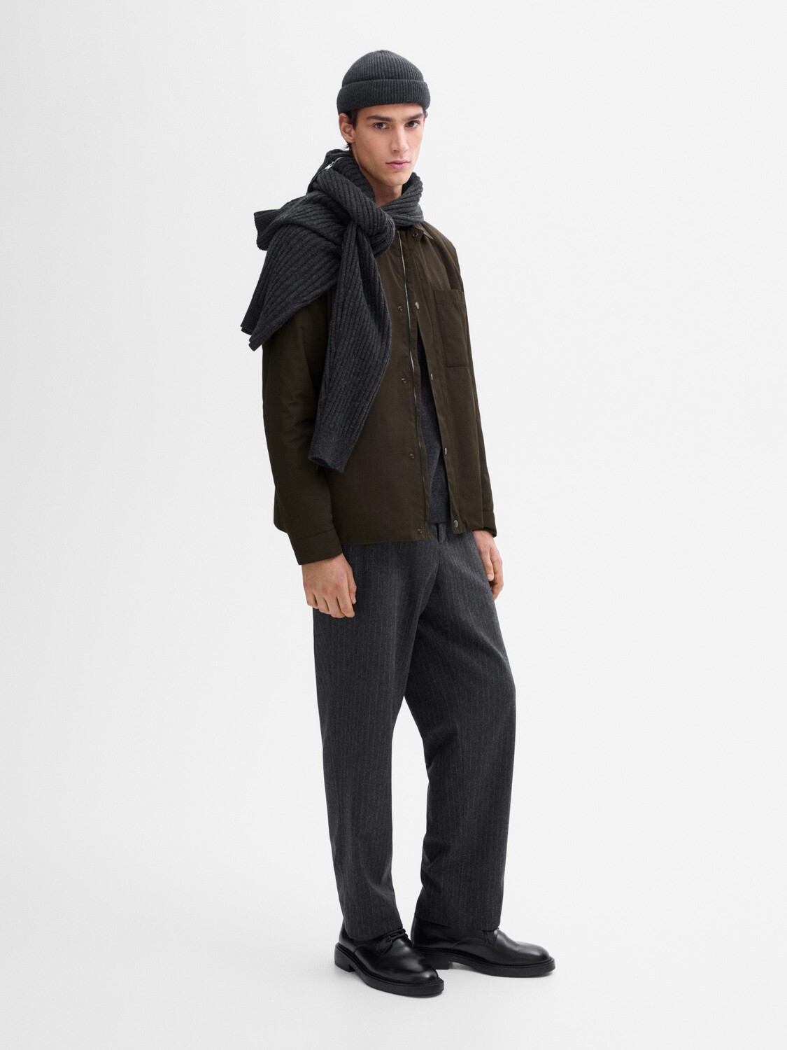 

Куртка из технической ткани Massimo Dutti, коричневый