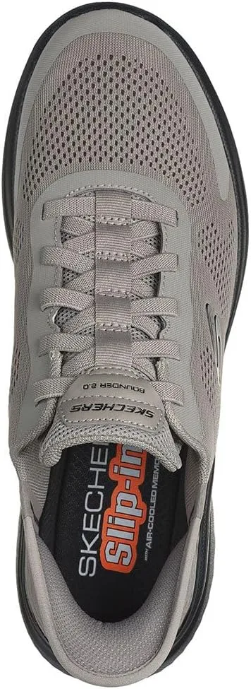 Мужские слипоны Skechers Bounder 2.0 Emerged, бежевый — фото 4