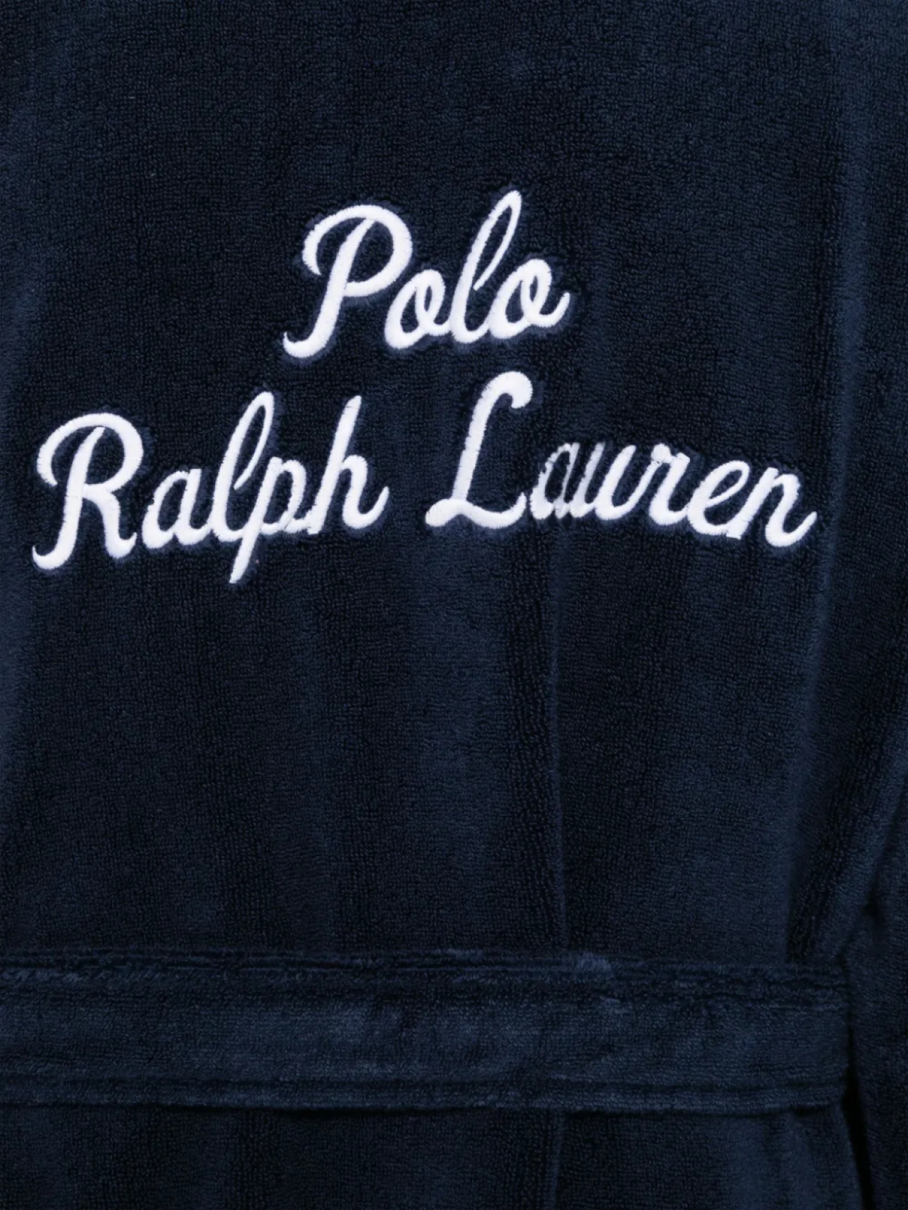 Халат Polo Ralph Lauren Polo Pony с вышивкой, синий — фото 3