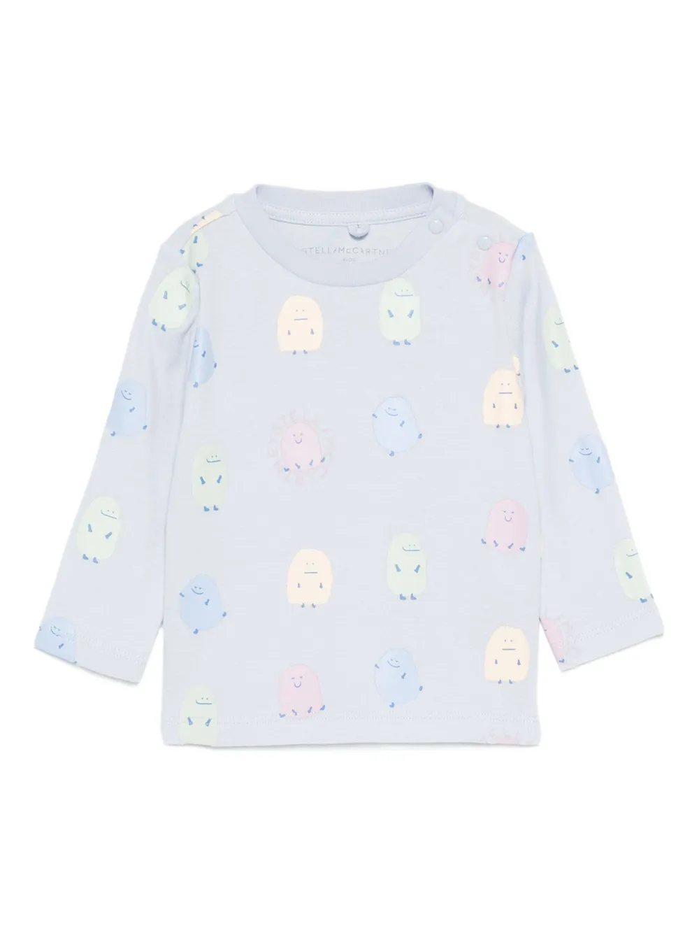 

Футболка с длинными рукавами и принтом Stella McCartney Kids, синий