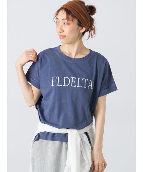 

Футболка с пигментным принтом Lugnoncure, темно-синий