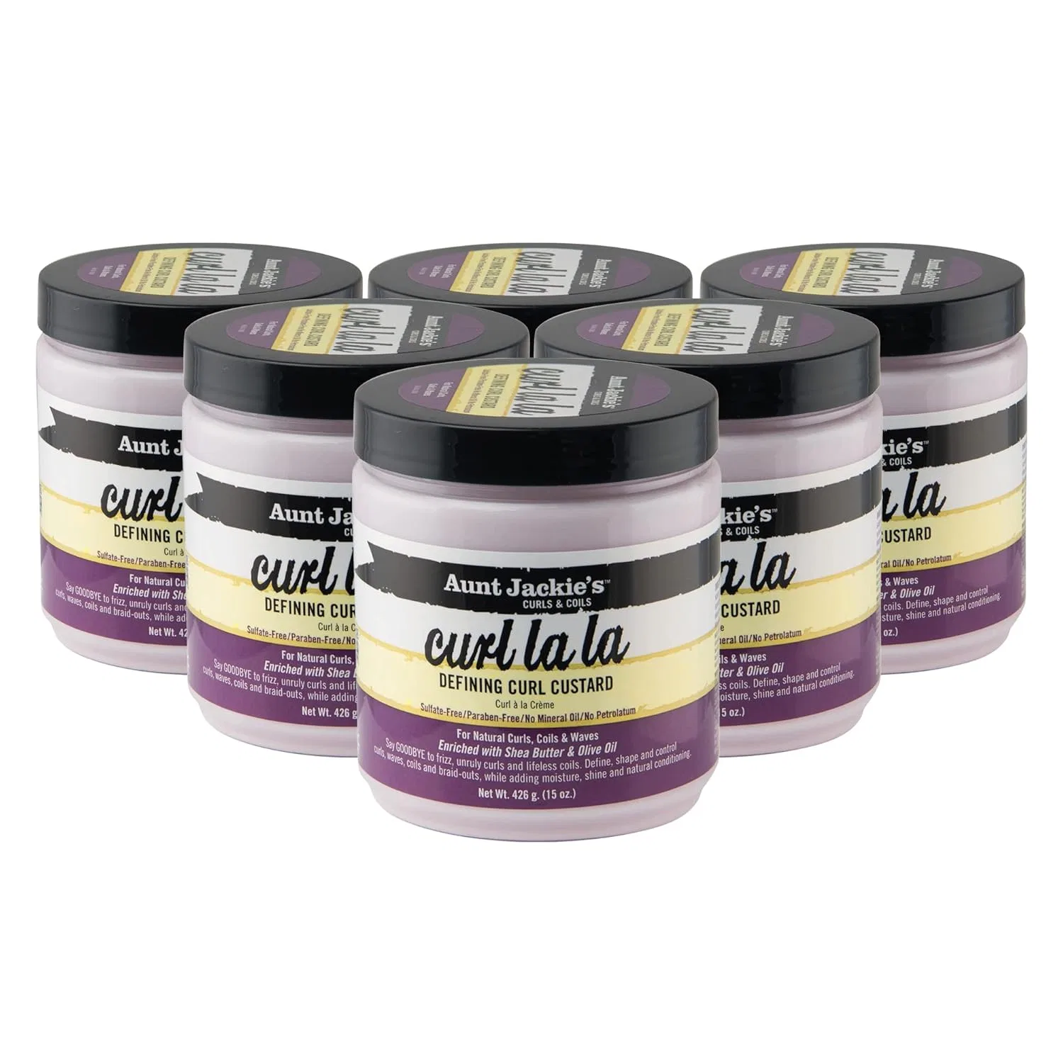 Крем для укладки локонов Aunt Jackie's Curl La La Defining Curl Custard, 426 г, 6 шт. Aunt Jackie'S