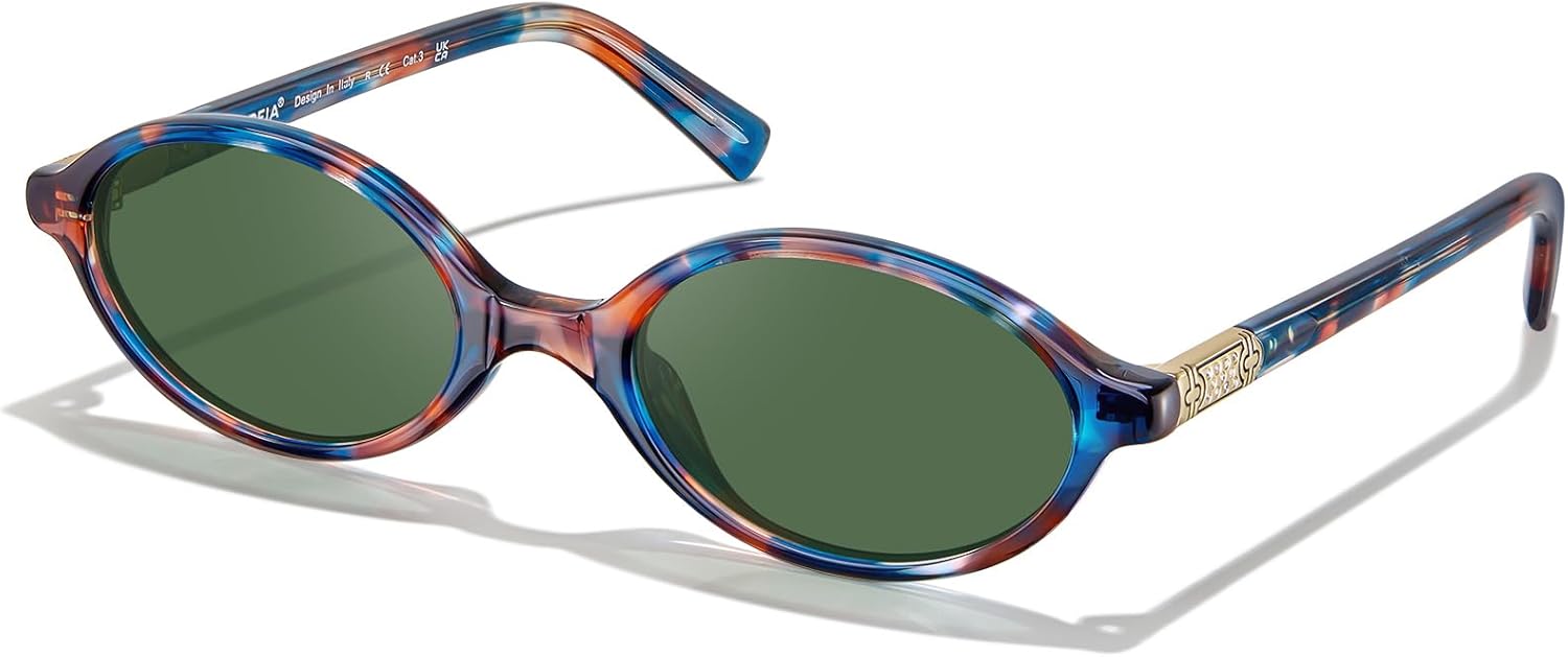 

Женские поляризованные солнцезащитные очки CARFIA из ацетата целлюлозы с защитой от УФ-излучения, узкие, в стиле ретро, ​​овальные, 90-е годы, CA6602, 1. Red Blue Tortoise Frame Green Lens