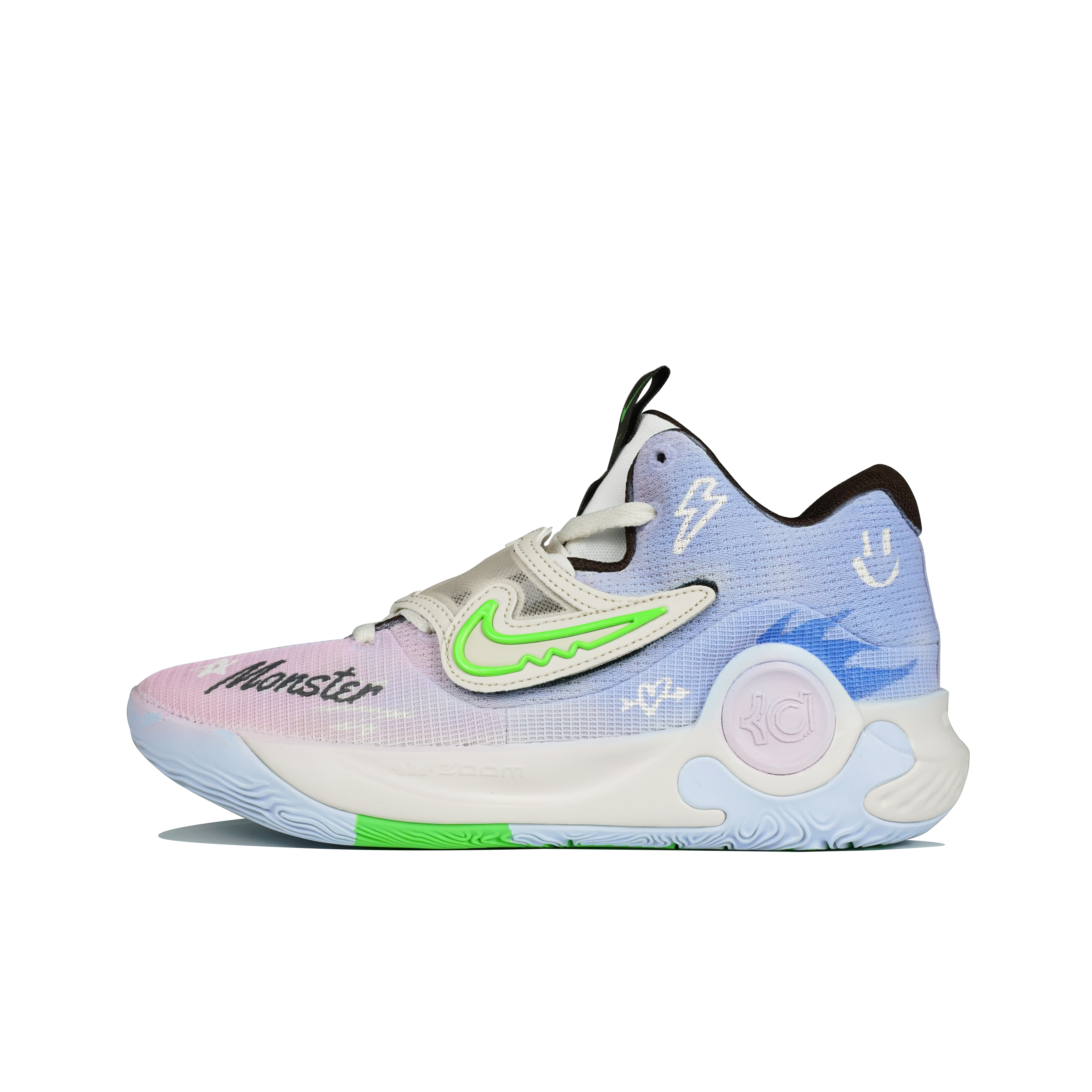 

Nike Баскетбольные кроссовки KD Trey 5 X с мягкой подошвой, противоскользящие, износостойкие, мужские, синие, фиолетовые