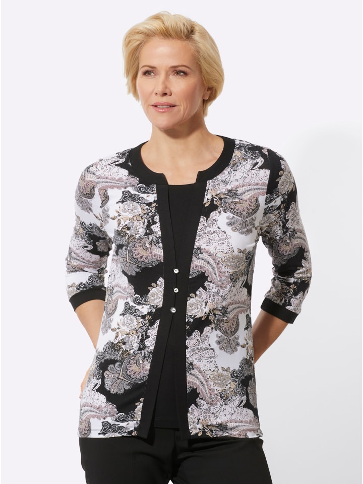 

WITT WEIDEN Футболка 2-в-1 с принтом «серая гортензия», Серый, WITT WEIDEN Футболка 2-в-1 с принтом «серая гортензия»