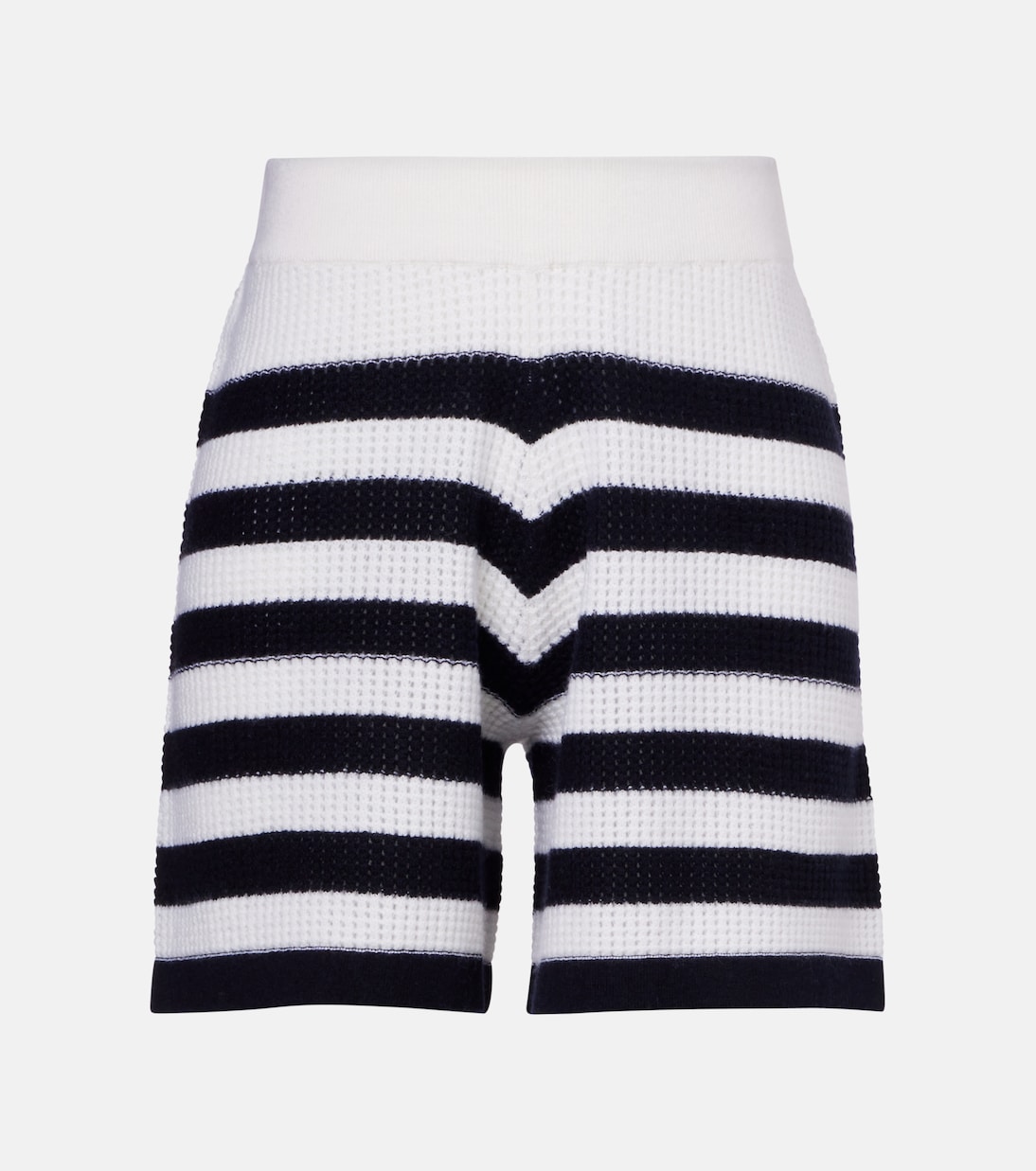 

Полосатые шорты из кашемира Jardin des Orangers, White Navy