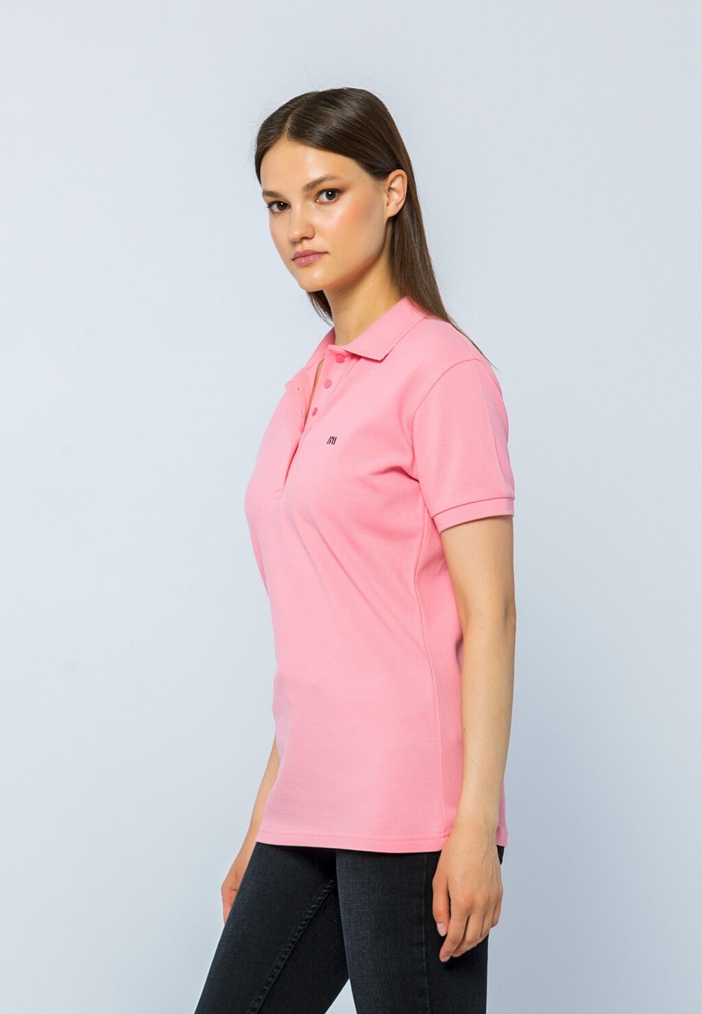 

Поло SHORT SLEEVE CASUAL Basics and More, розовый