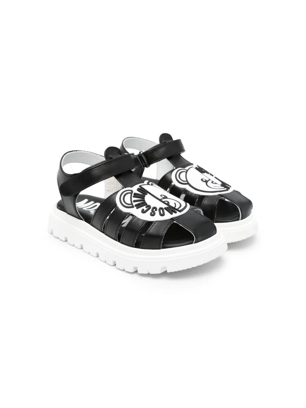

Сандалии Leo с аппликацией Teddy Moschino Kids, черный