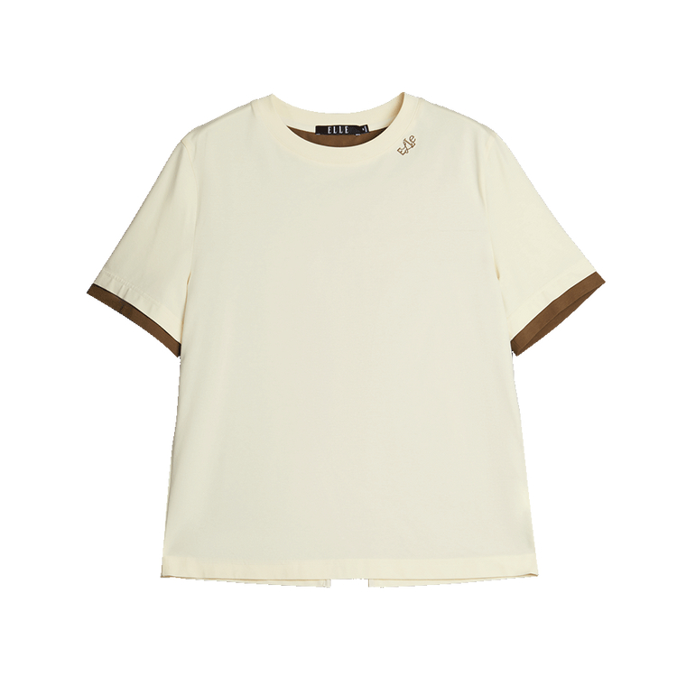 

Футболка женская с круглым вырезом тонкая ELLE, оранжевый