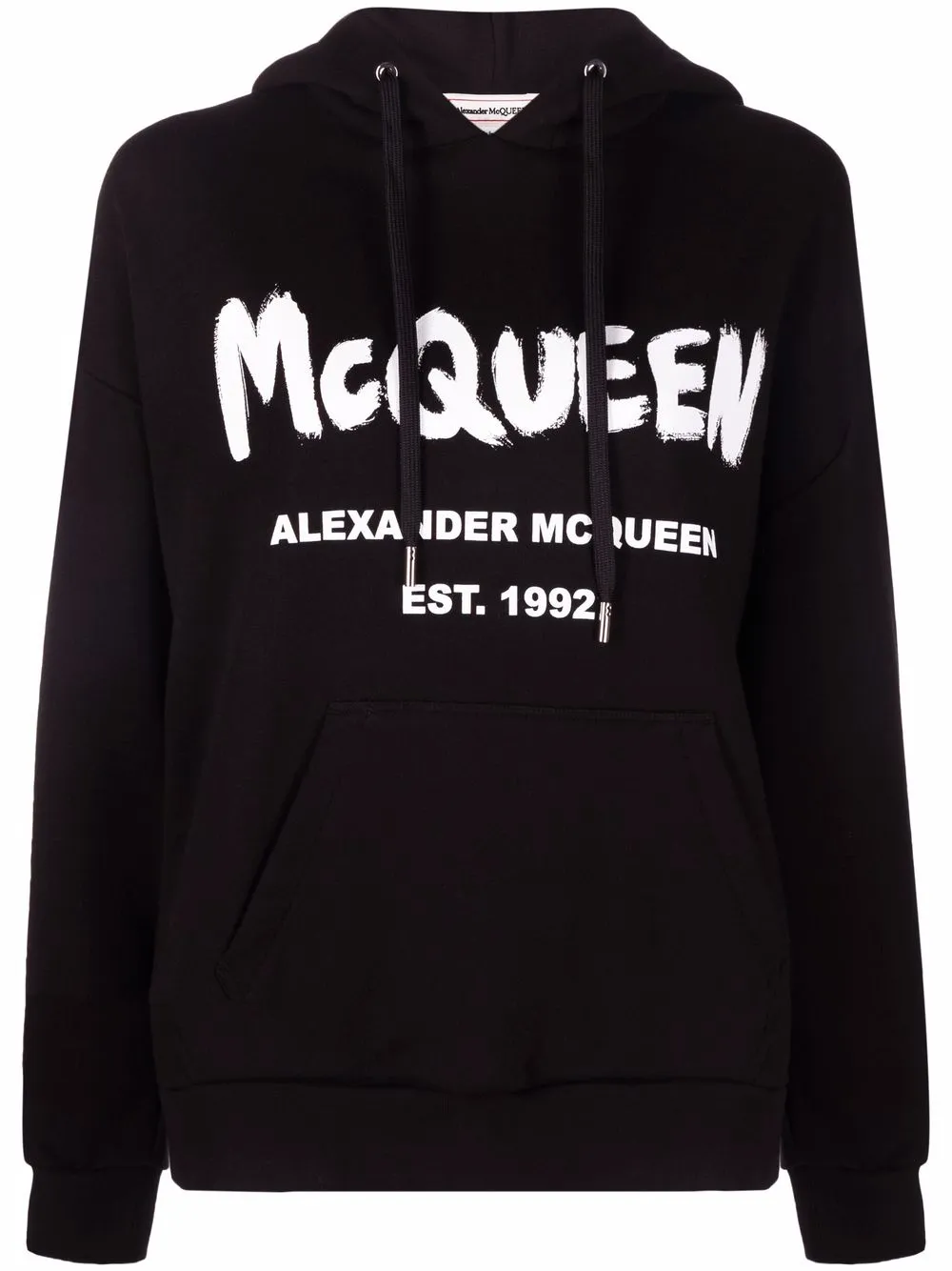 

Худи с логотипом Alexander Mcqueen, черный