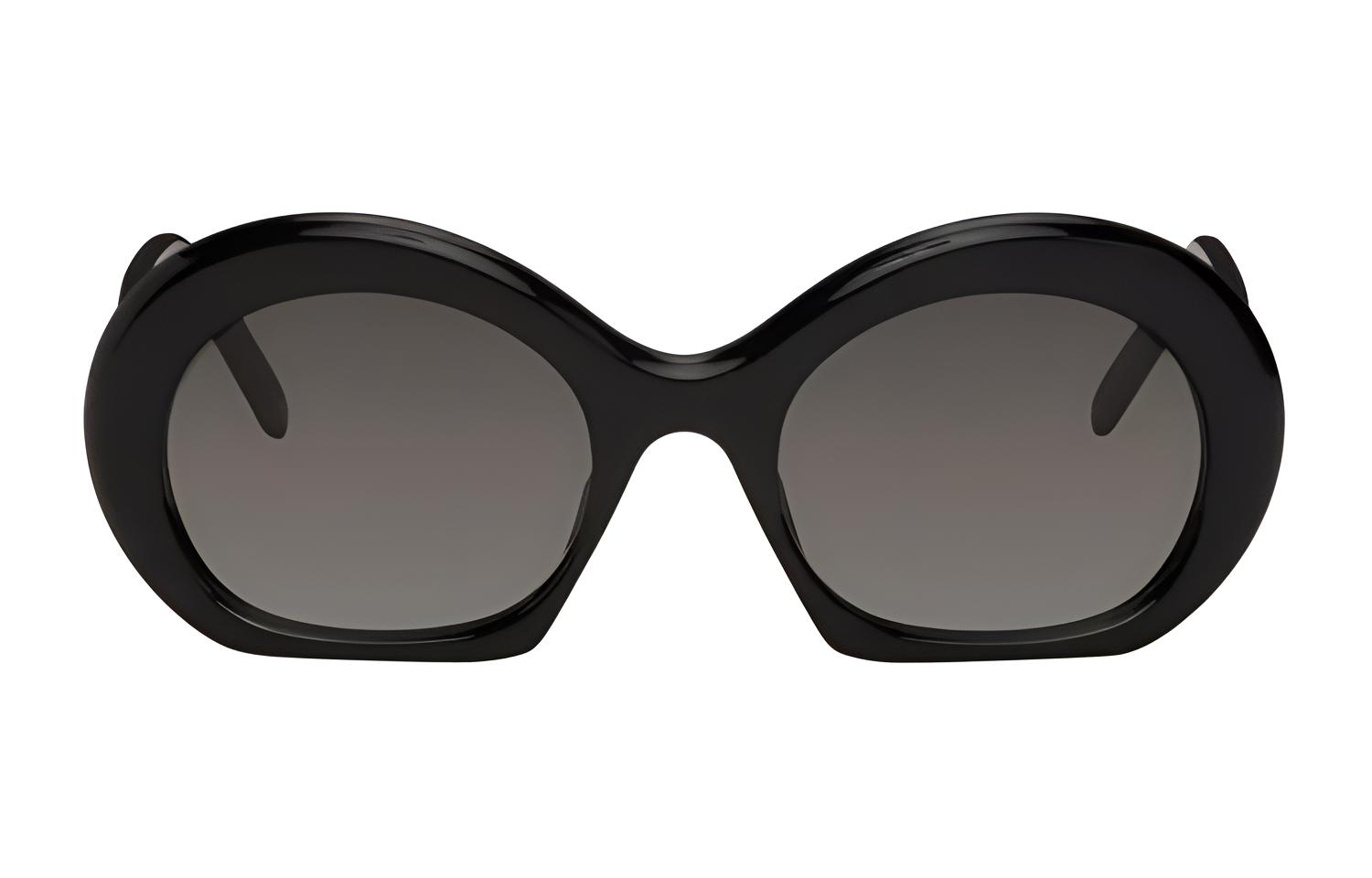 

LOEWE Солнцезащитные очки нестандартной формы мужские черные, Black