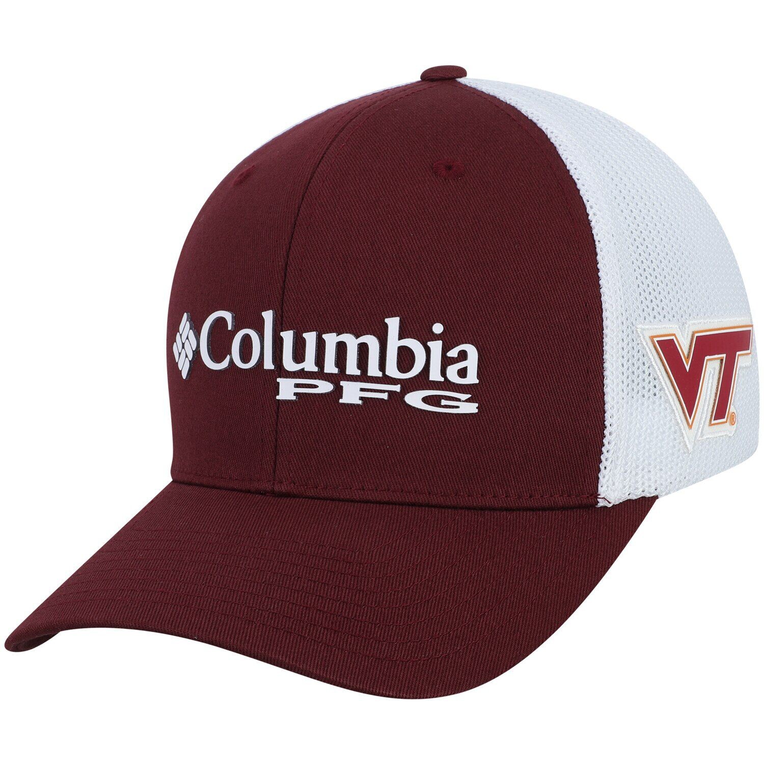 

Мужская кепка Columbia Maroon Virginia Tech Hokies Collegiate PFG Flex Hat