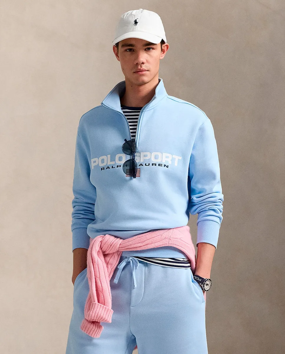 

Мужская толстовка с рисунком спереди Polo Sport Polo Ralph Lauren, голубой