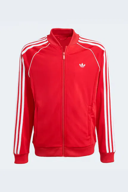 Толстовка детская с капюшоном Adidas Originals, красный — фото 2