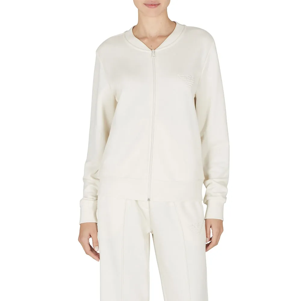 

Толстовка Emporio Armani Iconic Terry full zip, белый