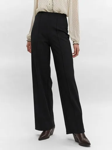 

Брюки без застежки Vero Moda "VMBECKY HR WIDE PULL ON PANT", черный