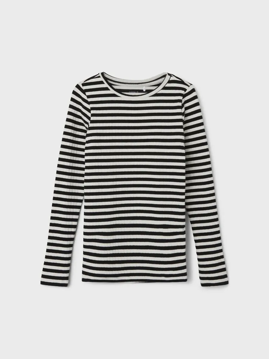 Рубашка с длинными рукавами Name It "NKFSURAJA XSL LS TOP NOOS", цвет Black Patter — фото 3