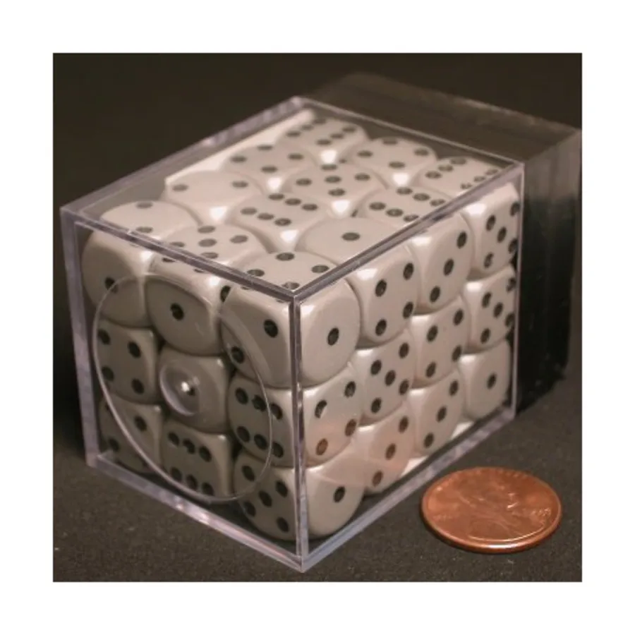 

d6 12 мм Темно-серый с черным (36), Dice - Opaque - d6 12mm (Chessex)