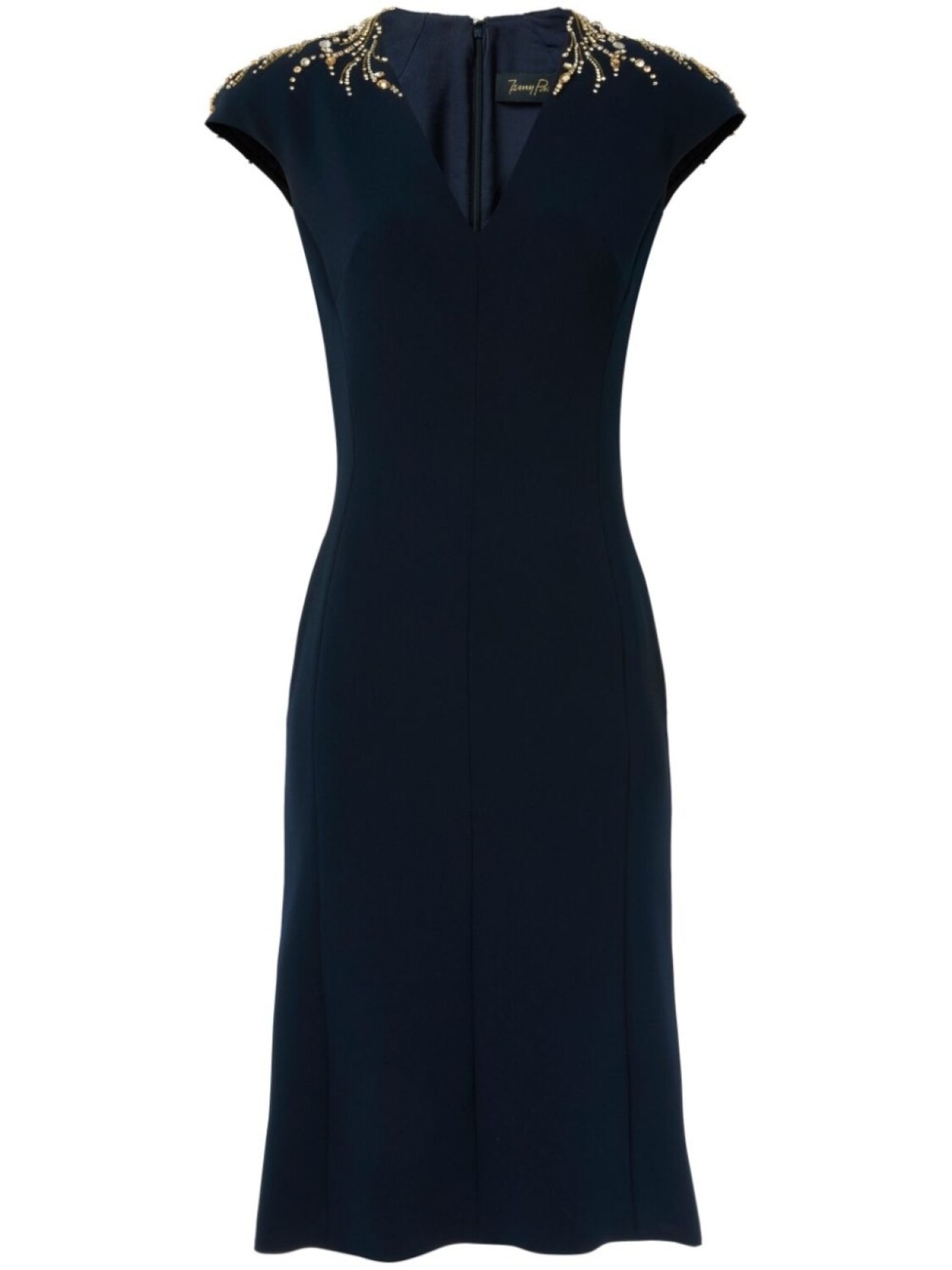 

Платье миди Ardila с кристаллами Jenny Packham, синий