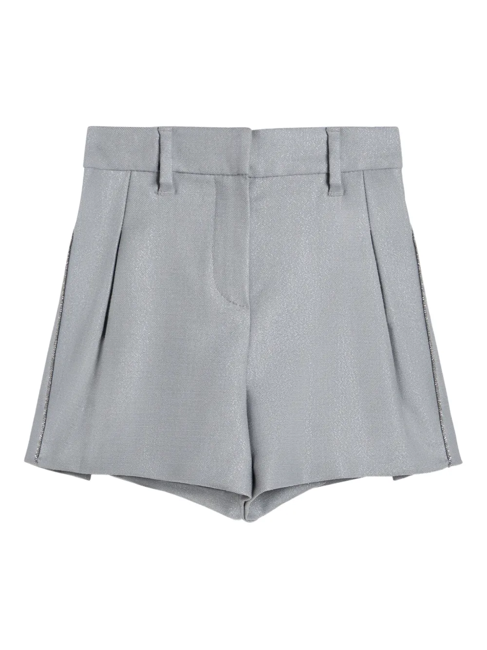 

Шорты со складками Brunello Cucinelli Kids, серый