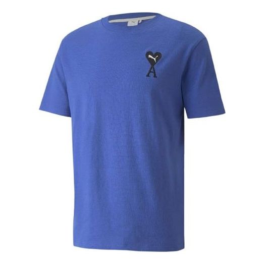 

Футболка x ami graphic t-shirt 'blue' Puma, синий