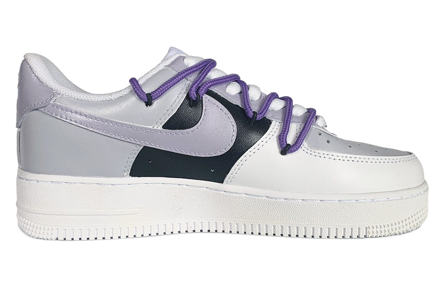 

Кроссовки для скейтбординга Air Force 1 женские с низким верхом, белые/фиолетовые Nike, Фиолетовый, Кроссовки для скейтбординга Air Force 1 женские с низким верхом, белые/фиолетовые Nike