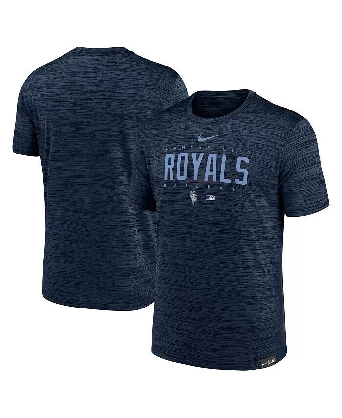 

Мужская темно-синяя футболка Kansas City Royals City Connect Velocity Practice Performance Nike