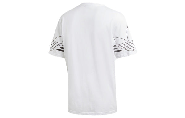 Футболка originals outline tee round neck short sleeve white Adidas, белый — фото 2