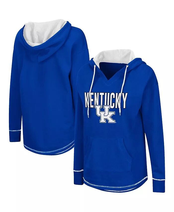 

Женская туника Royal Kentucky Wildcats, пуловер, толстовка с v-образным вырезом Colosseum