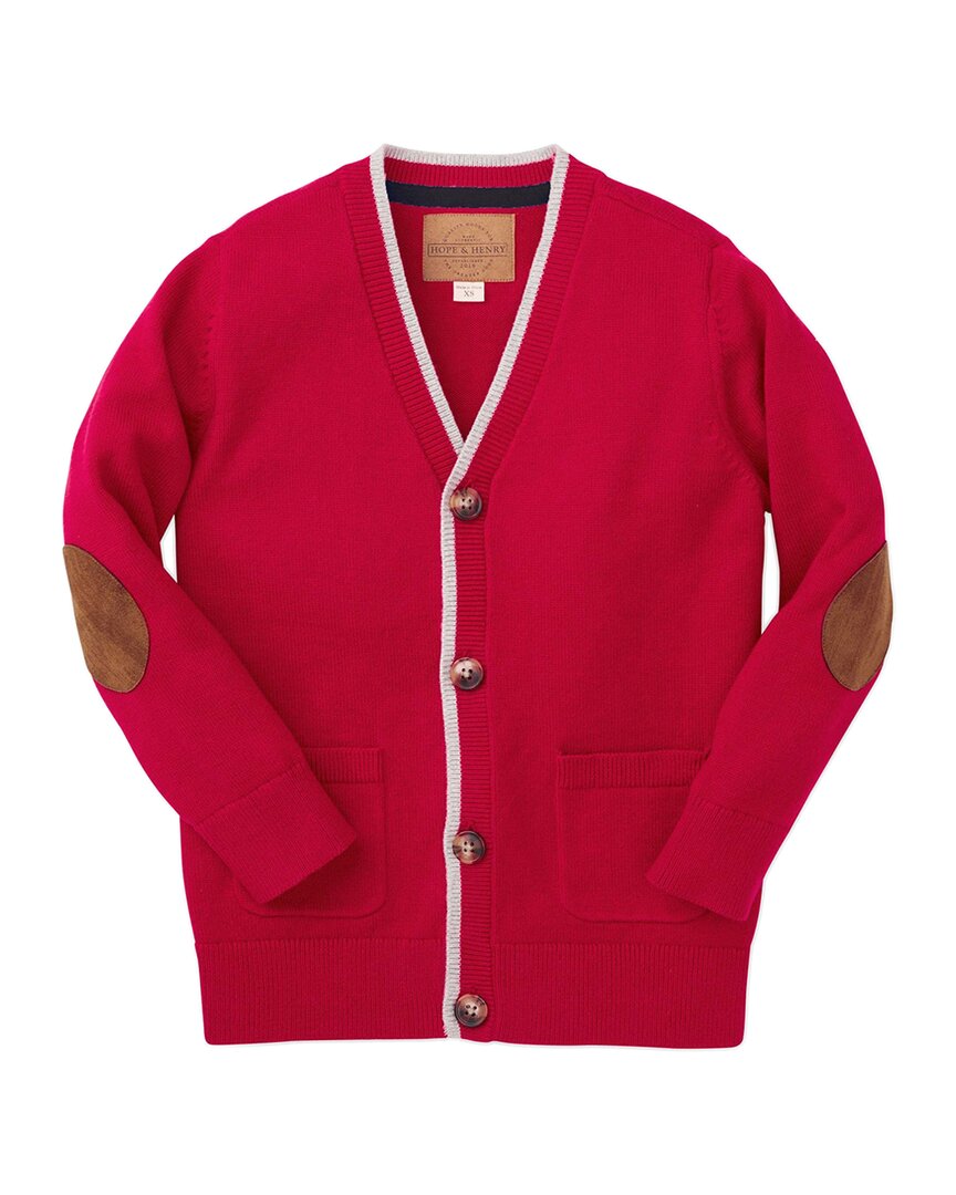 

Хоуп & Генри Кардиган с контрастной отделкой HOPE & HENRY, красный