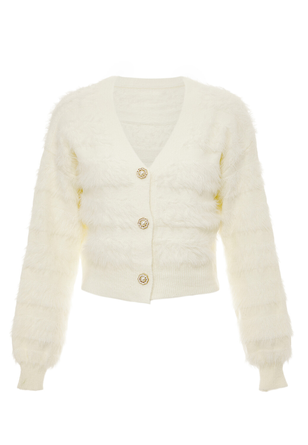 

Толстовка Swirly Strickjacke, белый