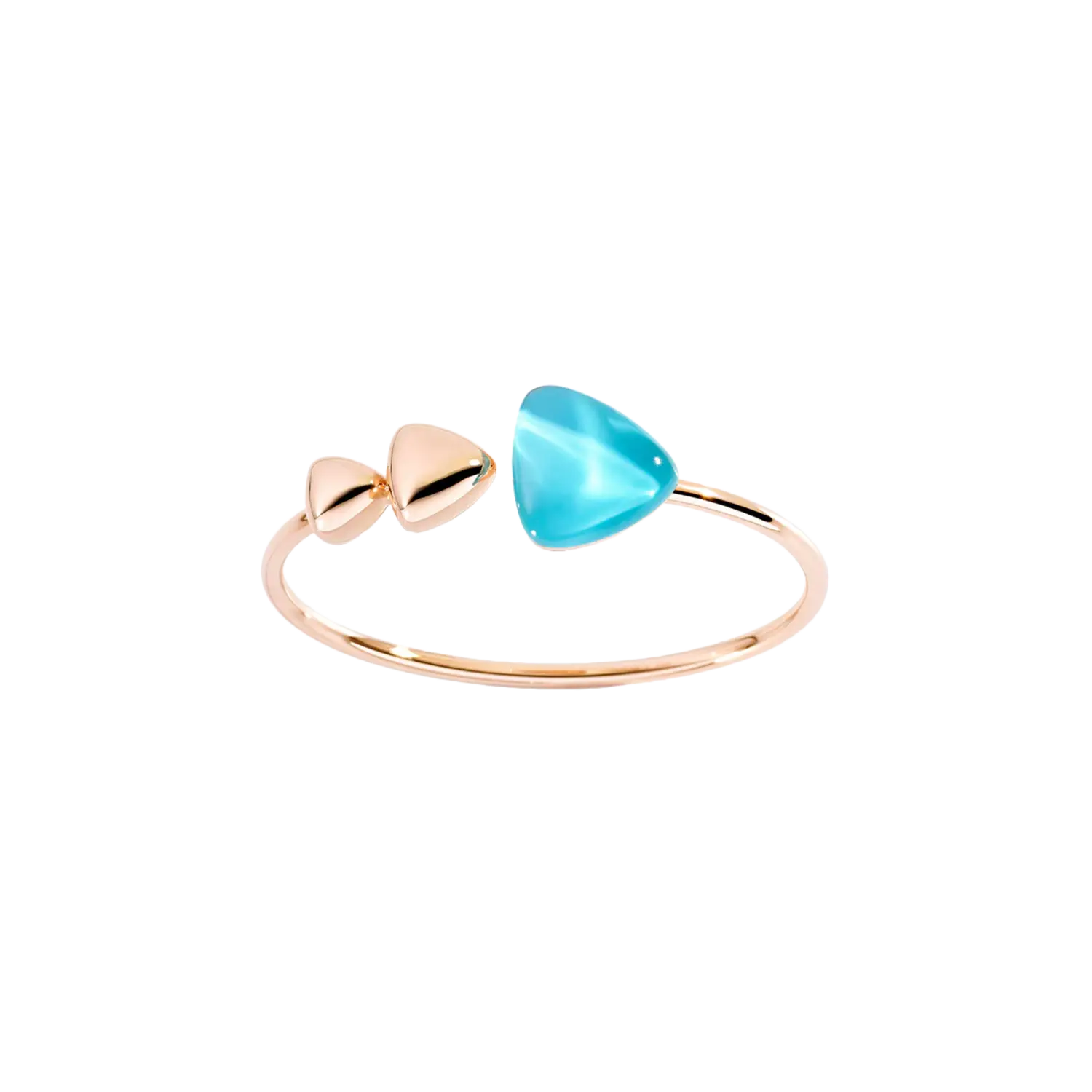 

Браслет Vhernier из розового золота, бирюзы и горного хрусталя