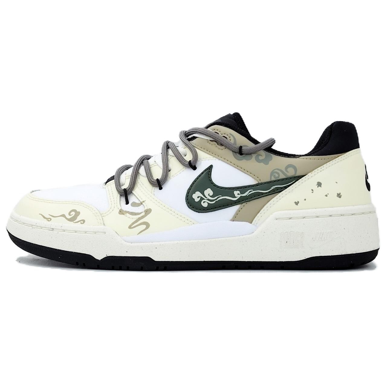 

Кроссовки Nike Full Force Skateboarding Shoes Men Low-top White/Yellow, белый/желтый