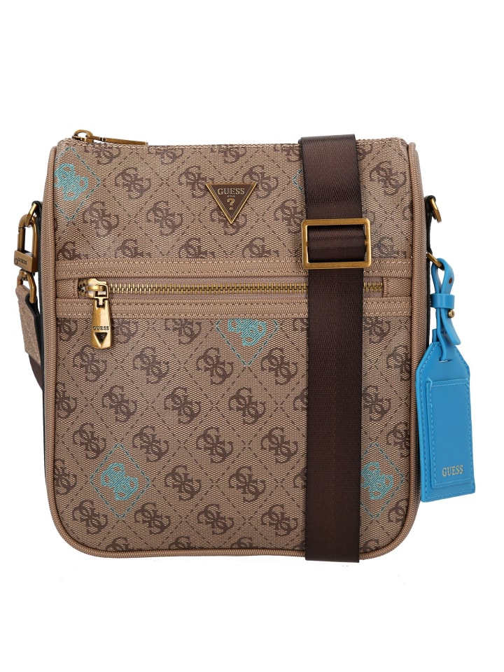 

Сумка через плечо Milano 23,5 см бежево-синего цвета Guess