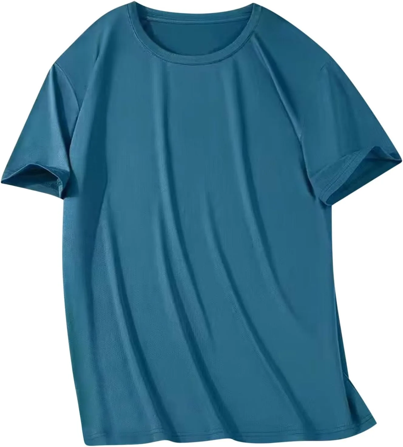 

Мужская летняя футболка Casual — короткий рукав, круглый вырез, легкая и дышащая