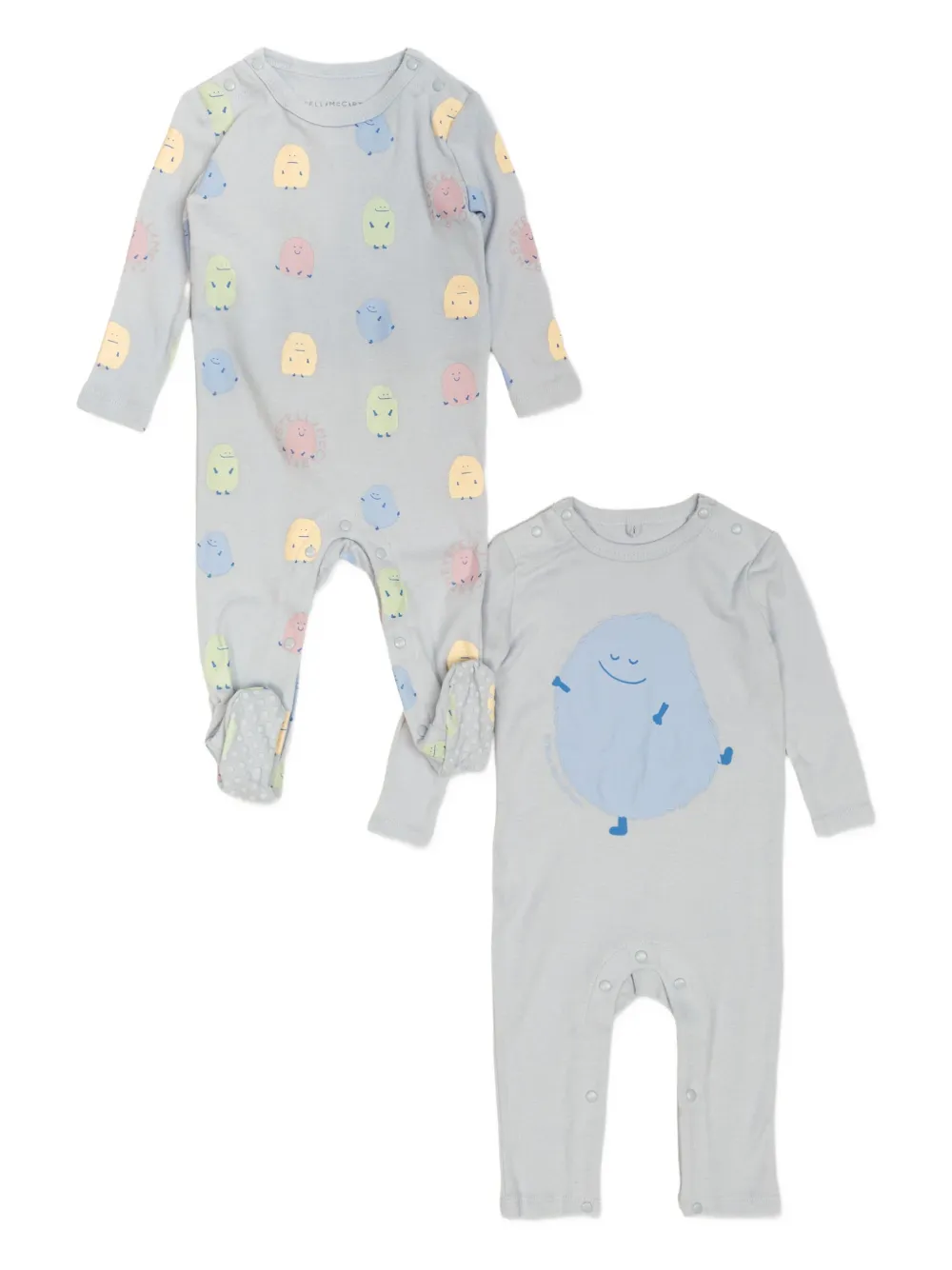 

Пижамы с принтом монстров (набор из двух) Stella McCartney Kids, серый
