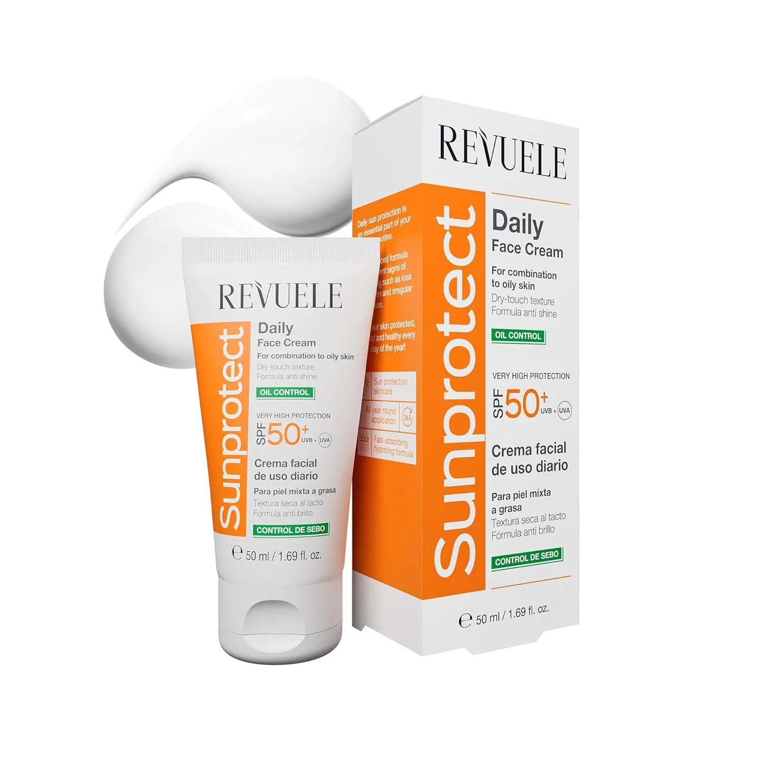 Крем для лица SPF REVUELE Дневной «Sunprotect Oil Control» от