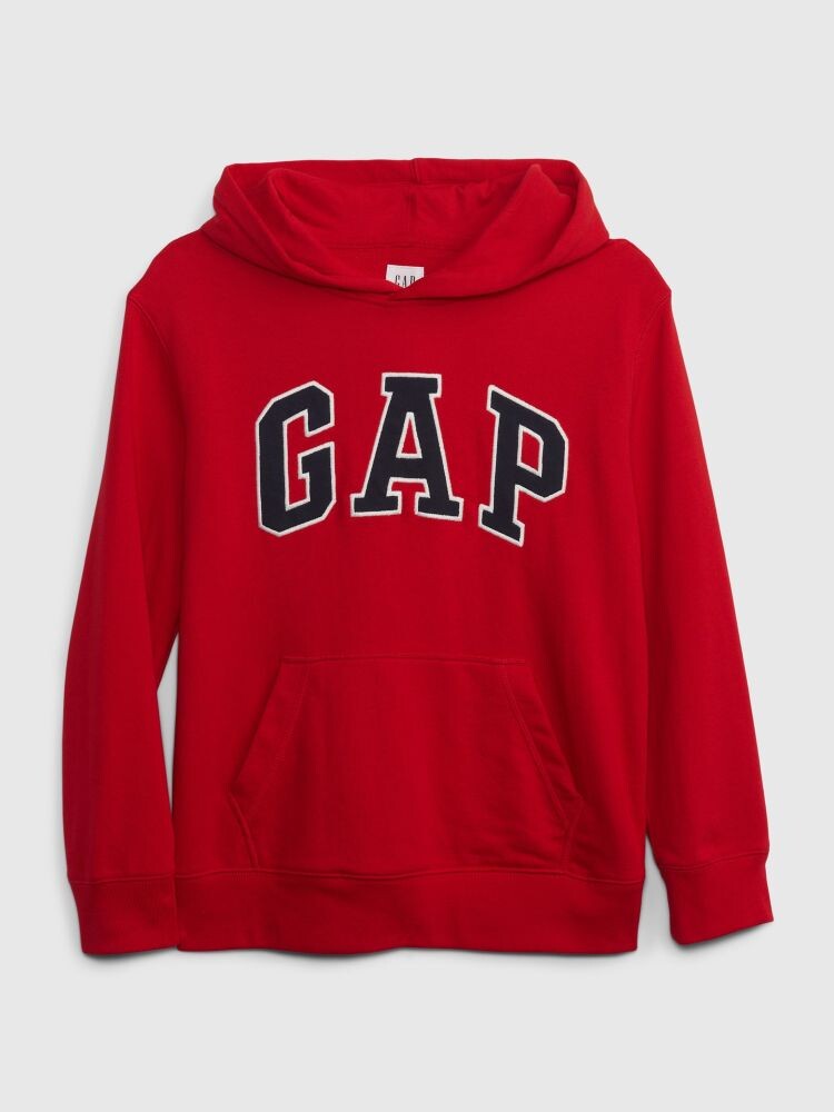 

Детская толстовка с логотипом кампуса Gap, красный