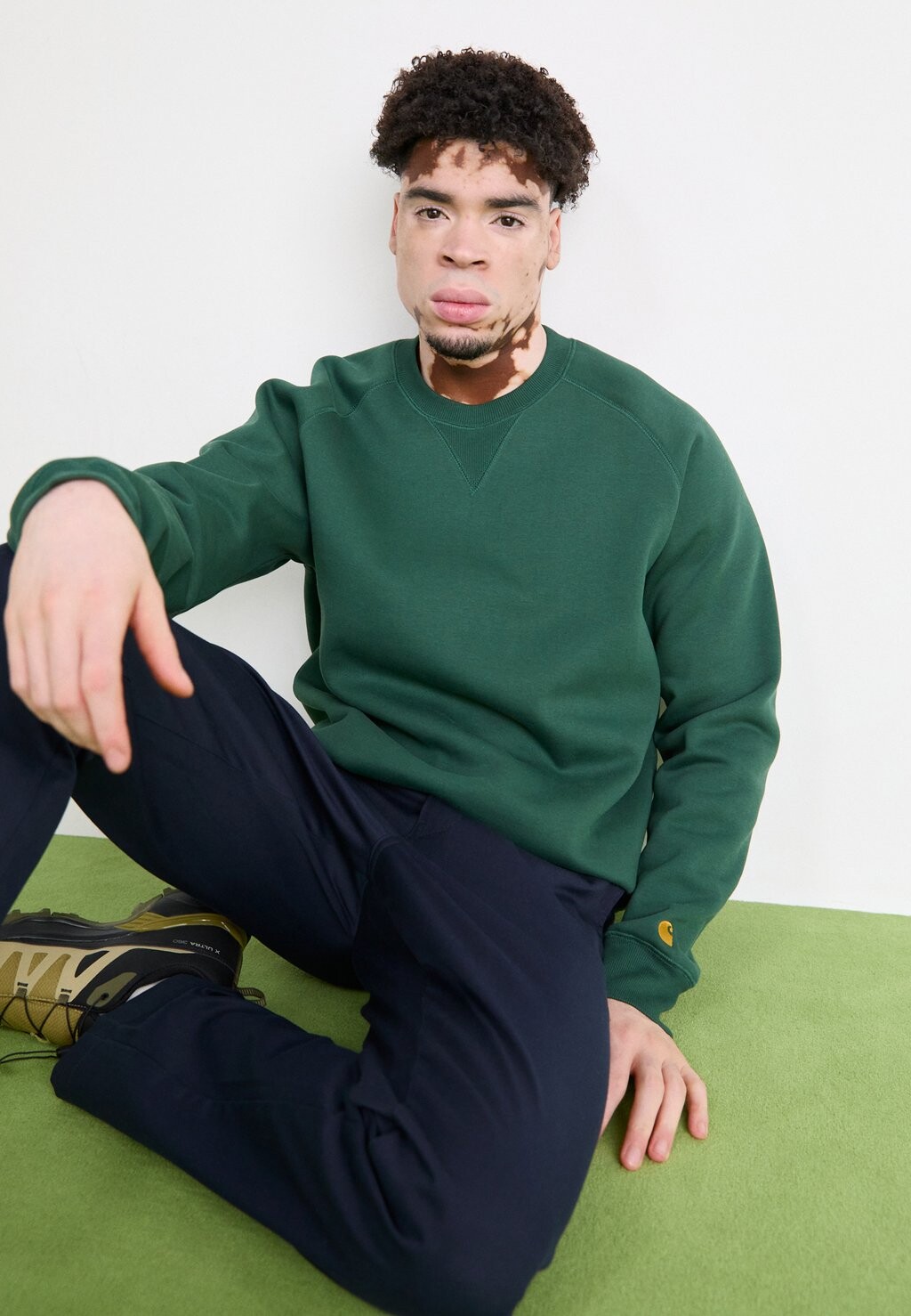 

Толстовка с капюшоном CHASE Carhartt WIP, темно-зеленый